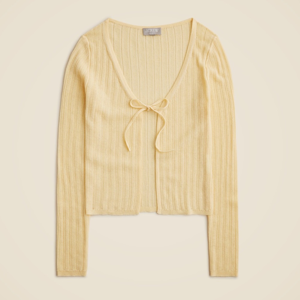 🎗️ J. Crew Featherweight Cashmere Cardigan ~ Sweet Meringue